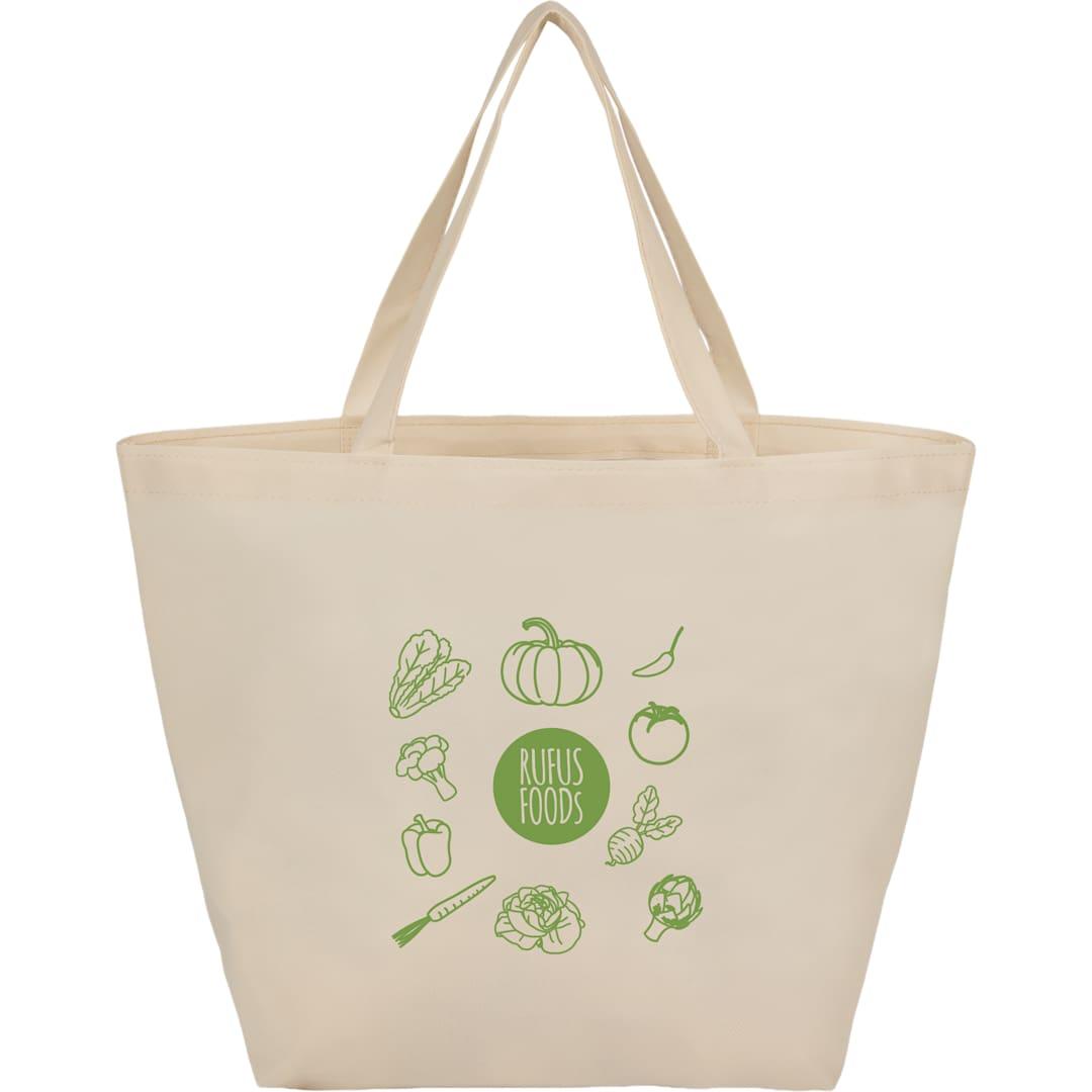Yaya 100% recycled budget non woven shopper tote Black miniatura 14