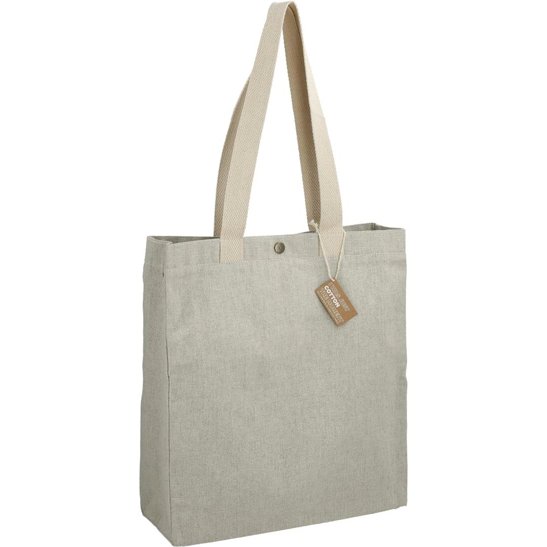 Repose 10oz recycled cotton box tote w/snap Grey miniatura 8