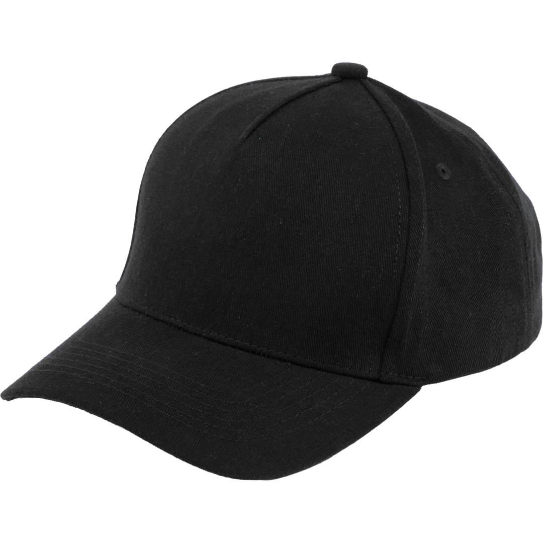 Recycled cotton twill 5 panel ballcap - unisex Black miniatura 17