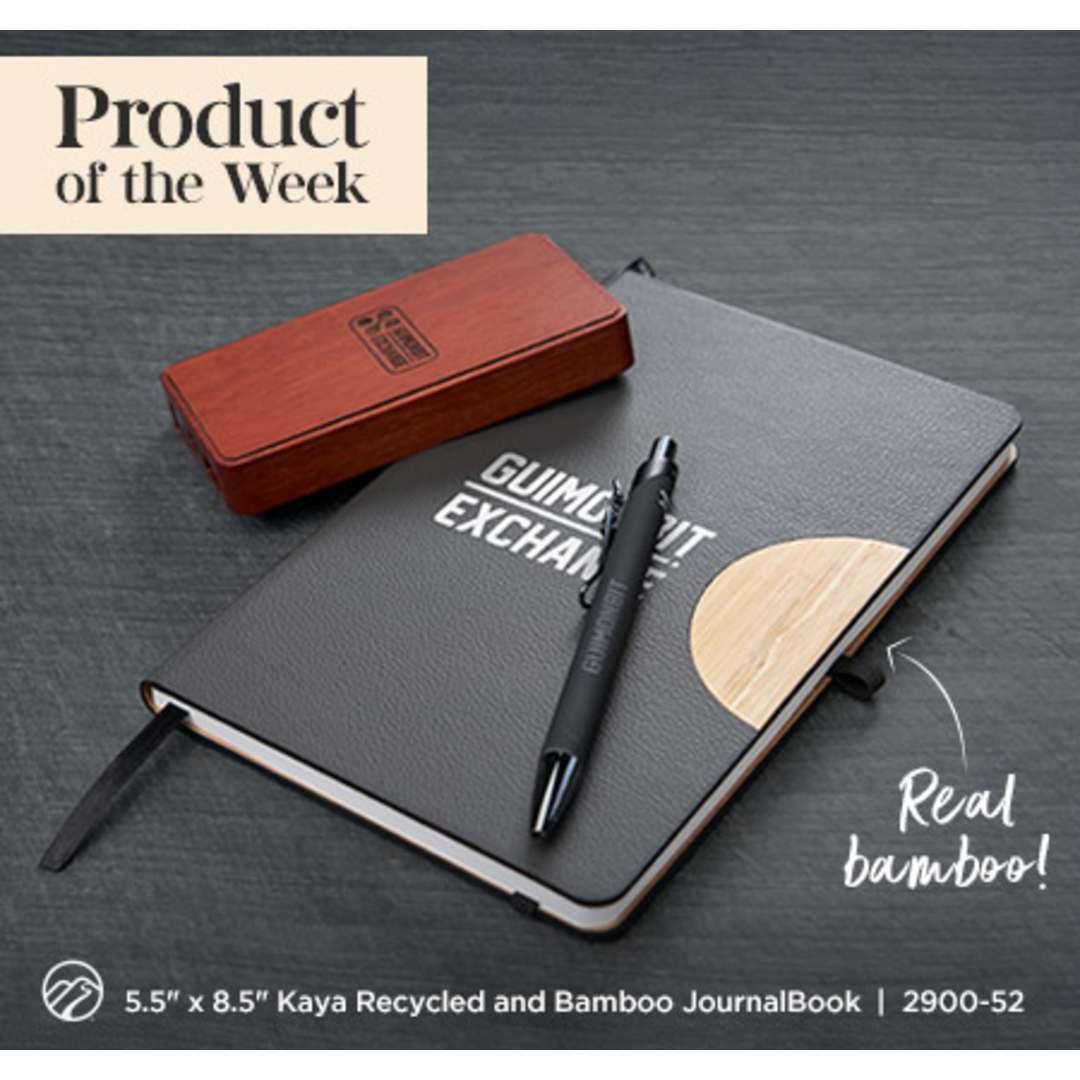 5.5 X 8.5 kaya bamboo trim journal Grey miniatura 17