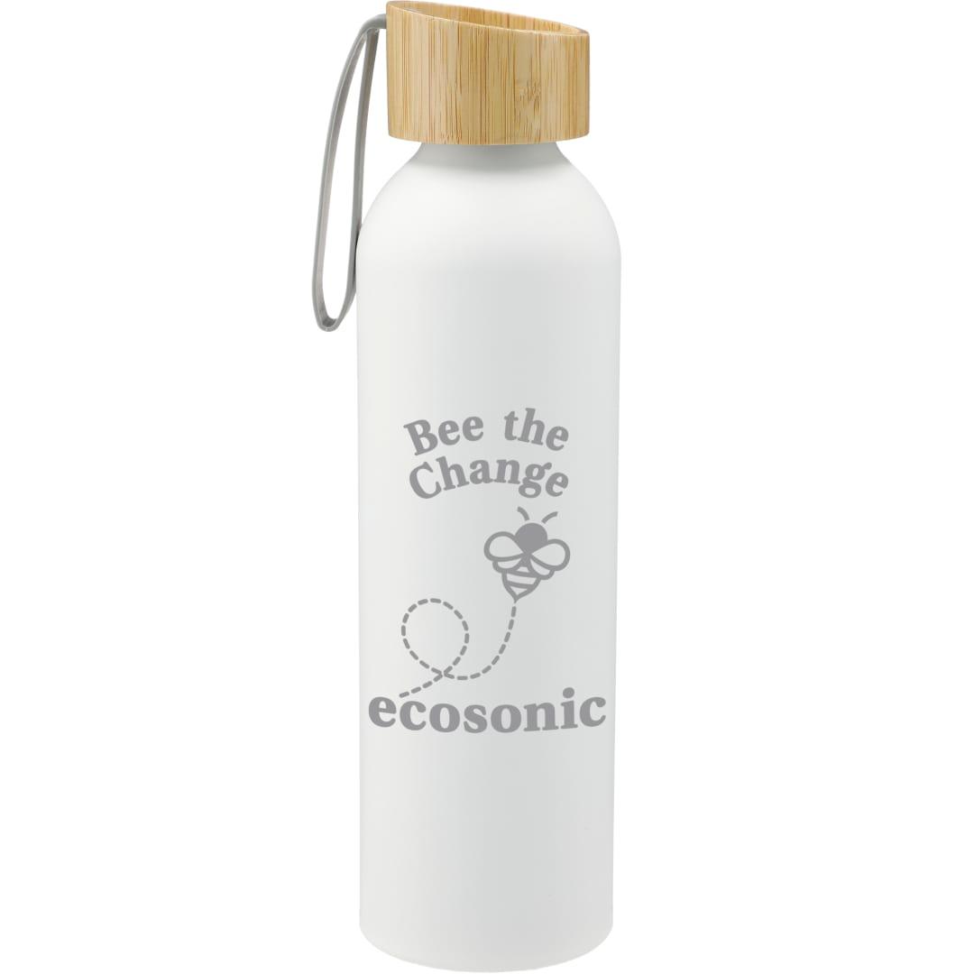 Ryze aluminum bottle 22 oz w/ fsc® 100% bamboo lid White miniatura 13