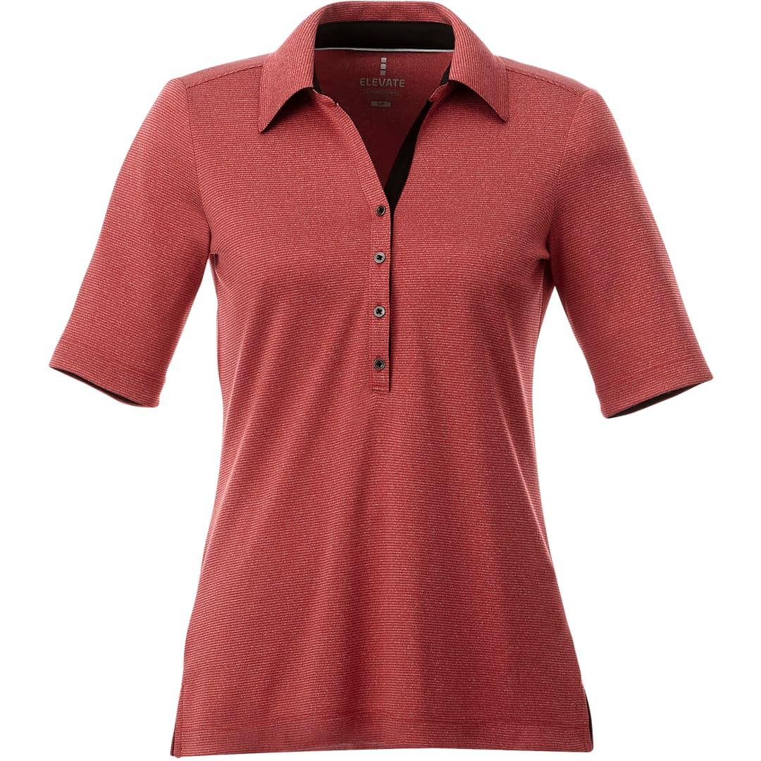 Womens skara ss polo Red miniatura 4