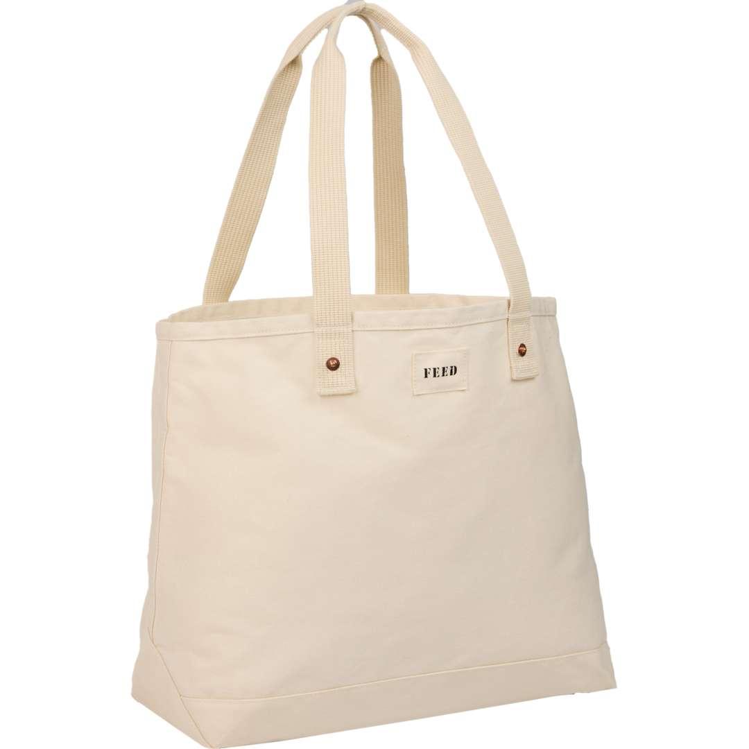 Feed organic cotton weekend tote Black miniatura 20