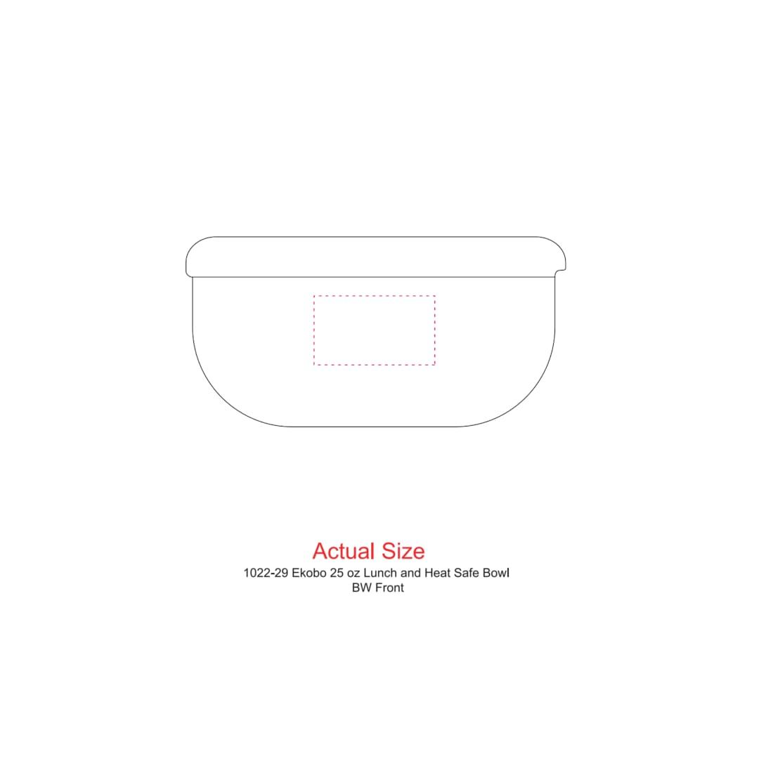 Ekobo 25 oz lunch and heat safe bowl Sky Blue front