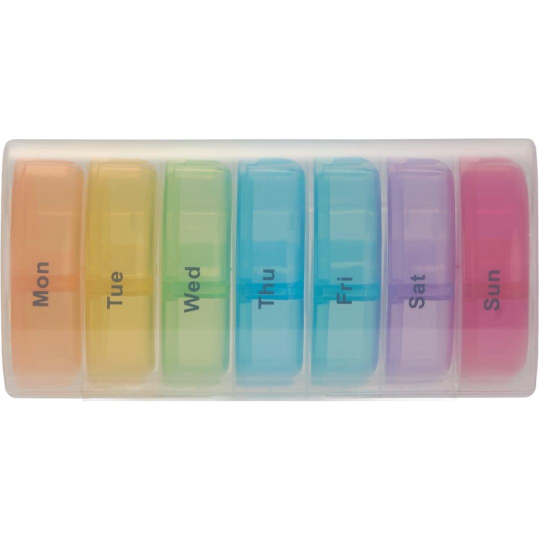 7 Day recycled travel pill organizer Black miniatura 20