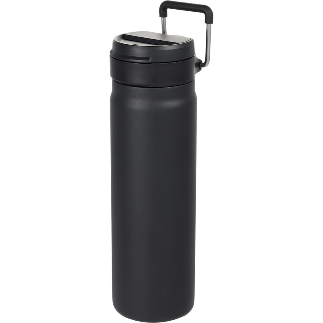 Kara recycled insulated bottle w/ swivel lid 24oz Black front