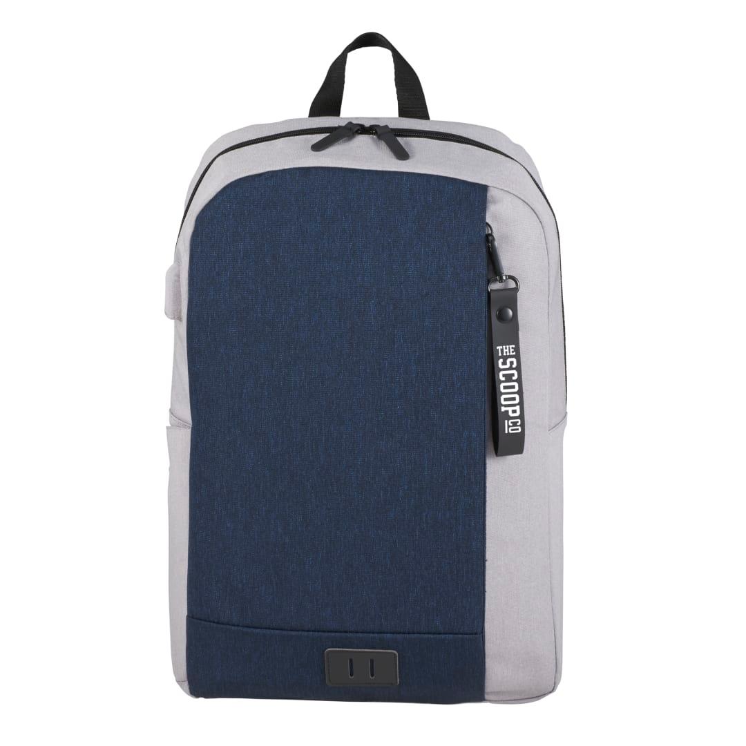 Nbn whitby slim 15 computer backpack w/ usb port Navy Blue miniatura 19