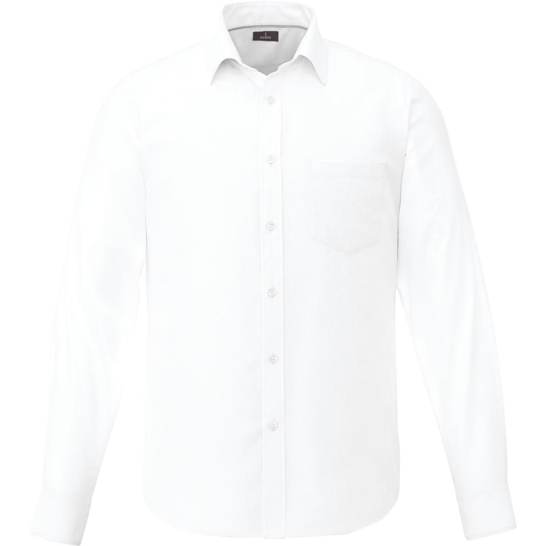 Mens pierce long sleeve shirt White miniatura 3