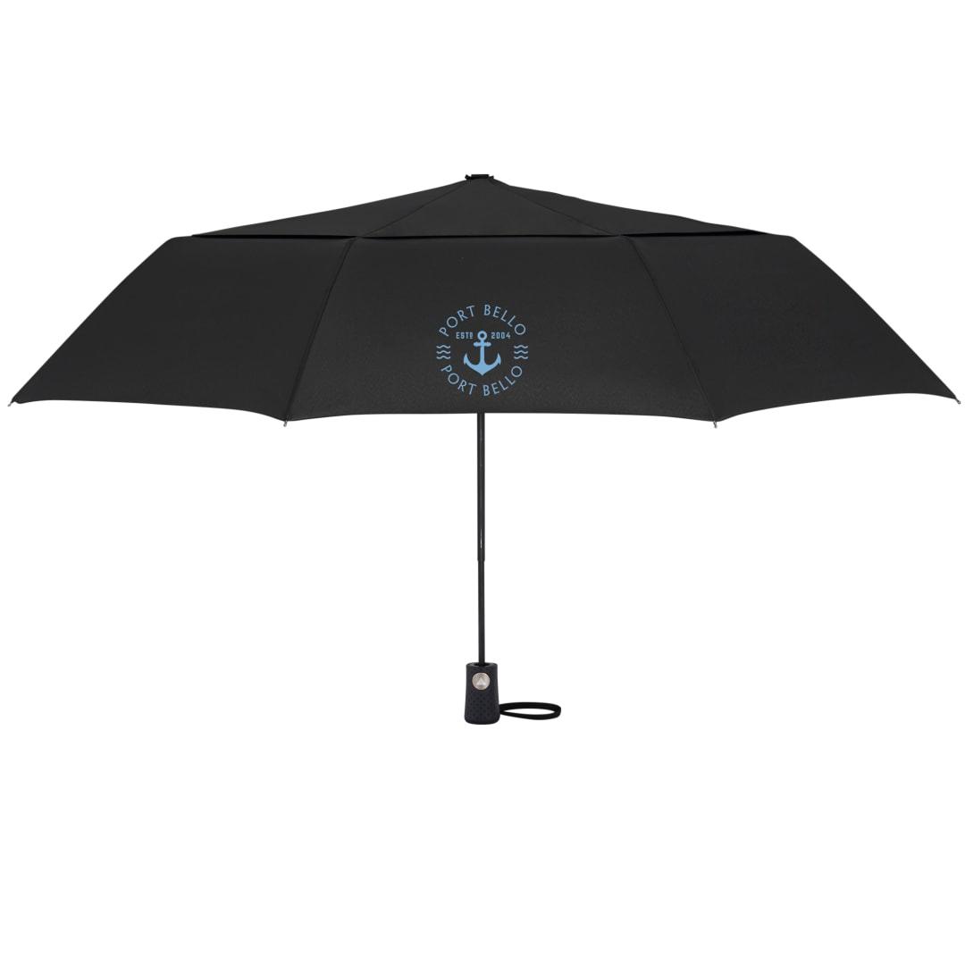 46 Recycled auto open umbrella Black miniatura 16