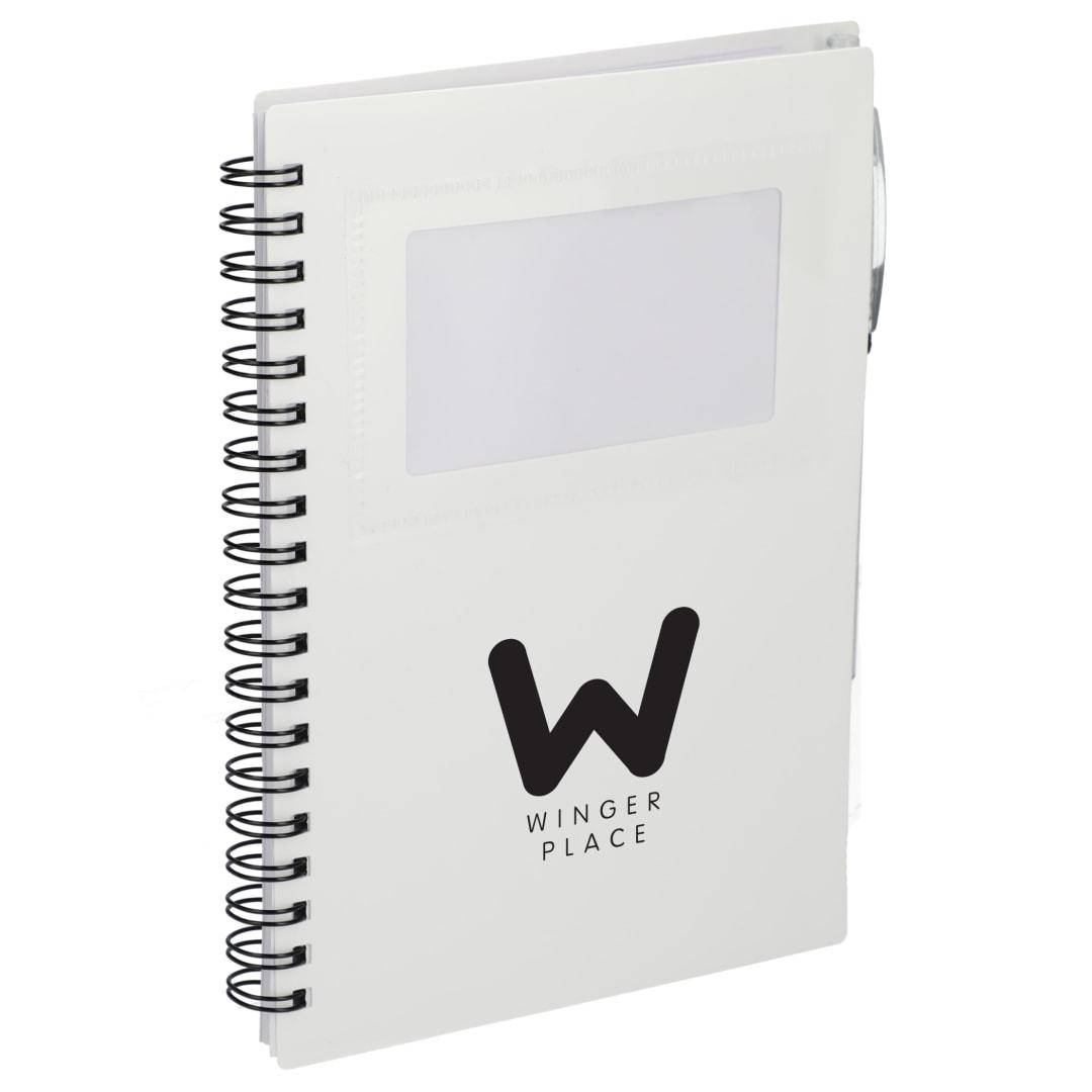 Fsc® recycled 5 x 7 star spiral notebook with pe Black miniatura 34