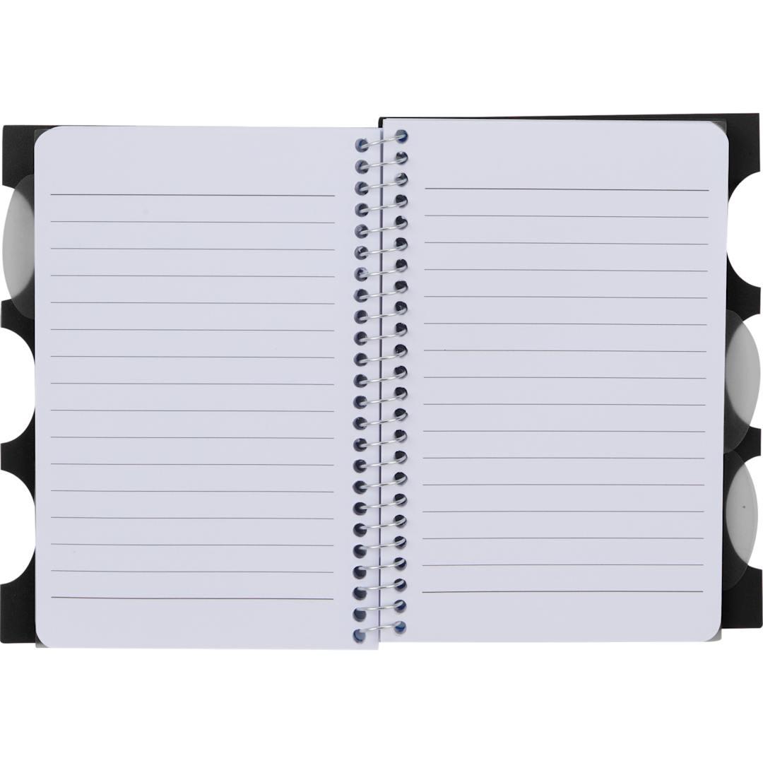 Fsc® recycled 4 x 6 multitask notebook Black miniatura 3