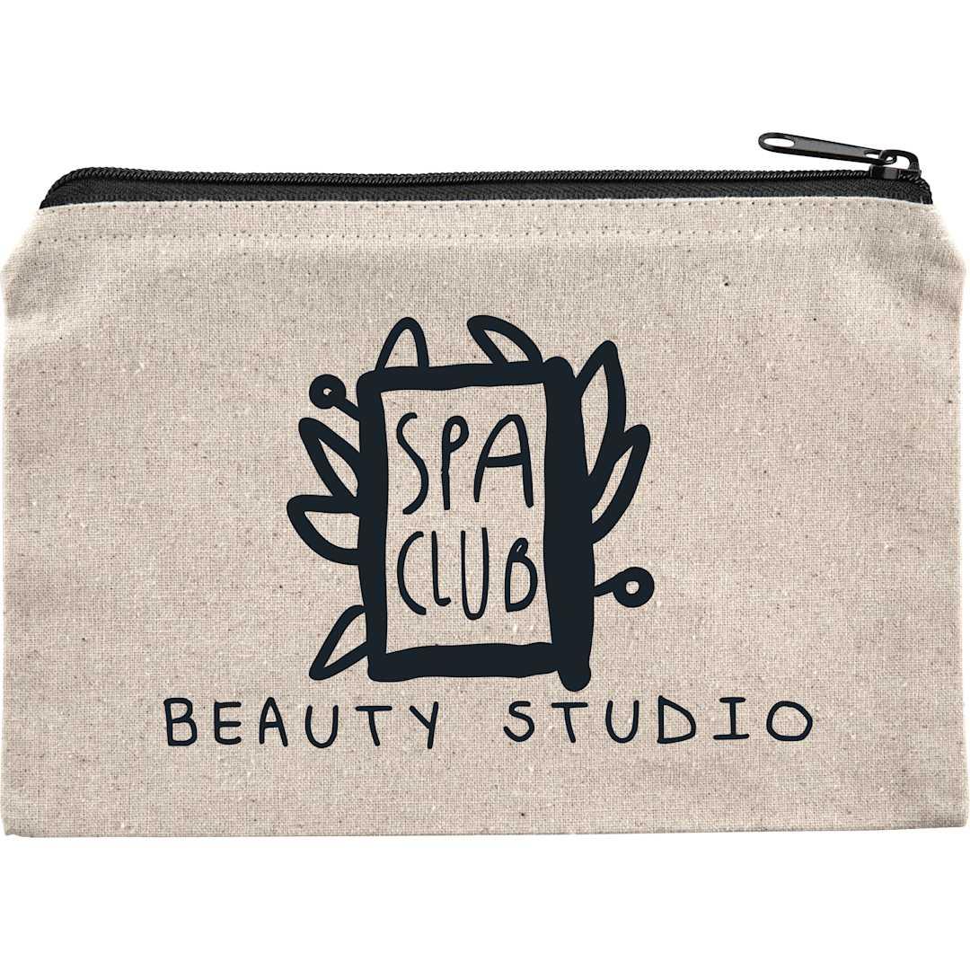 8Oz. cotton travel pouch Black miniatura 5