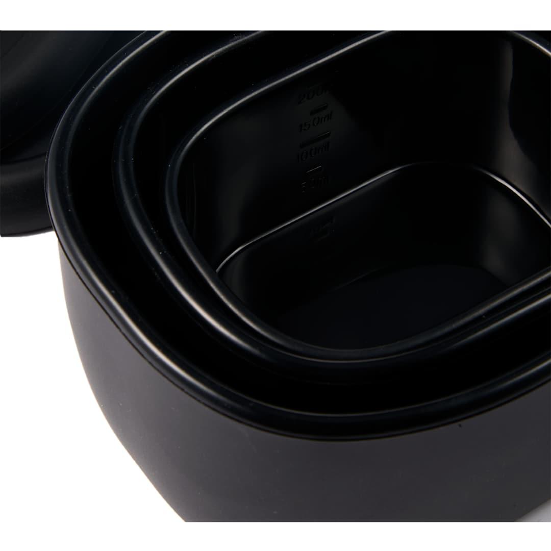 Zili silicone small storage containers - set of 3 Black miniatura 5