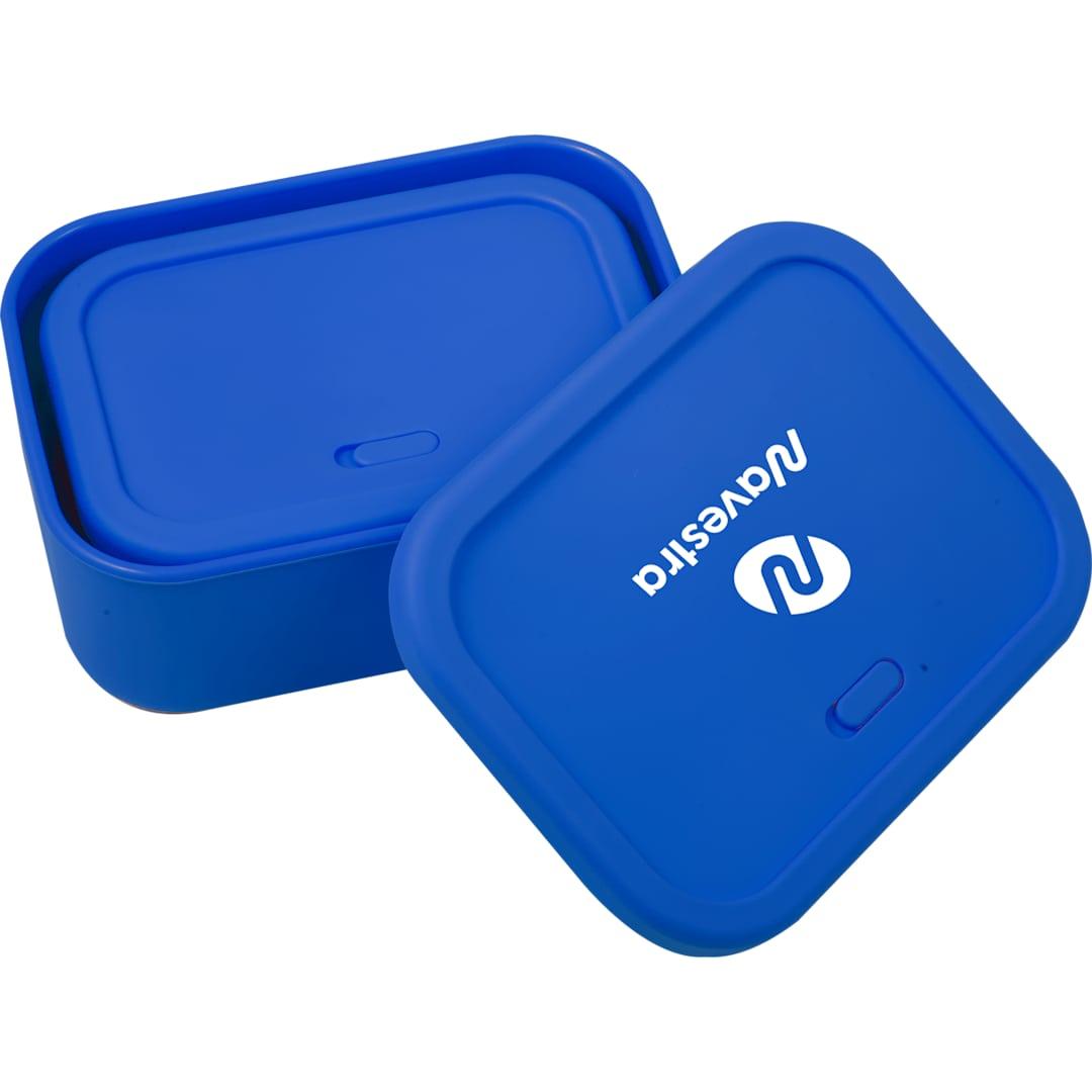 Silicone food storage box with air valve - set of Several Colors miniatura 5