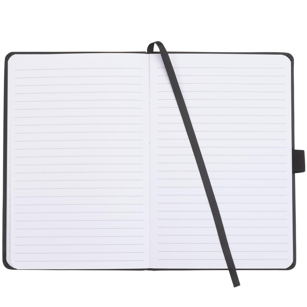 5.5 X 8.5 fsc® mix pineapple leather journal Black miniatura 3