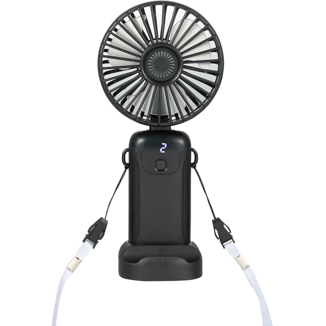Rechargeable 100% rabs personal led fan Black thumbnail 10