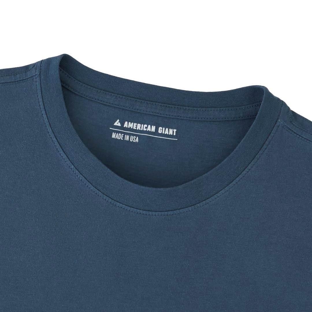 American giant classic cotton crew t - mens White miniatura 18
