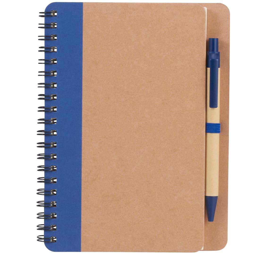 Fsc® mix 5 x 7 eco spiral notebook with pen Blue miniatura 7