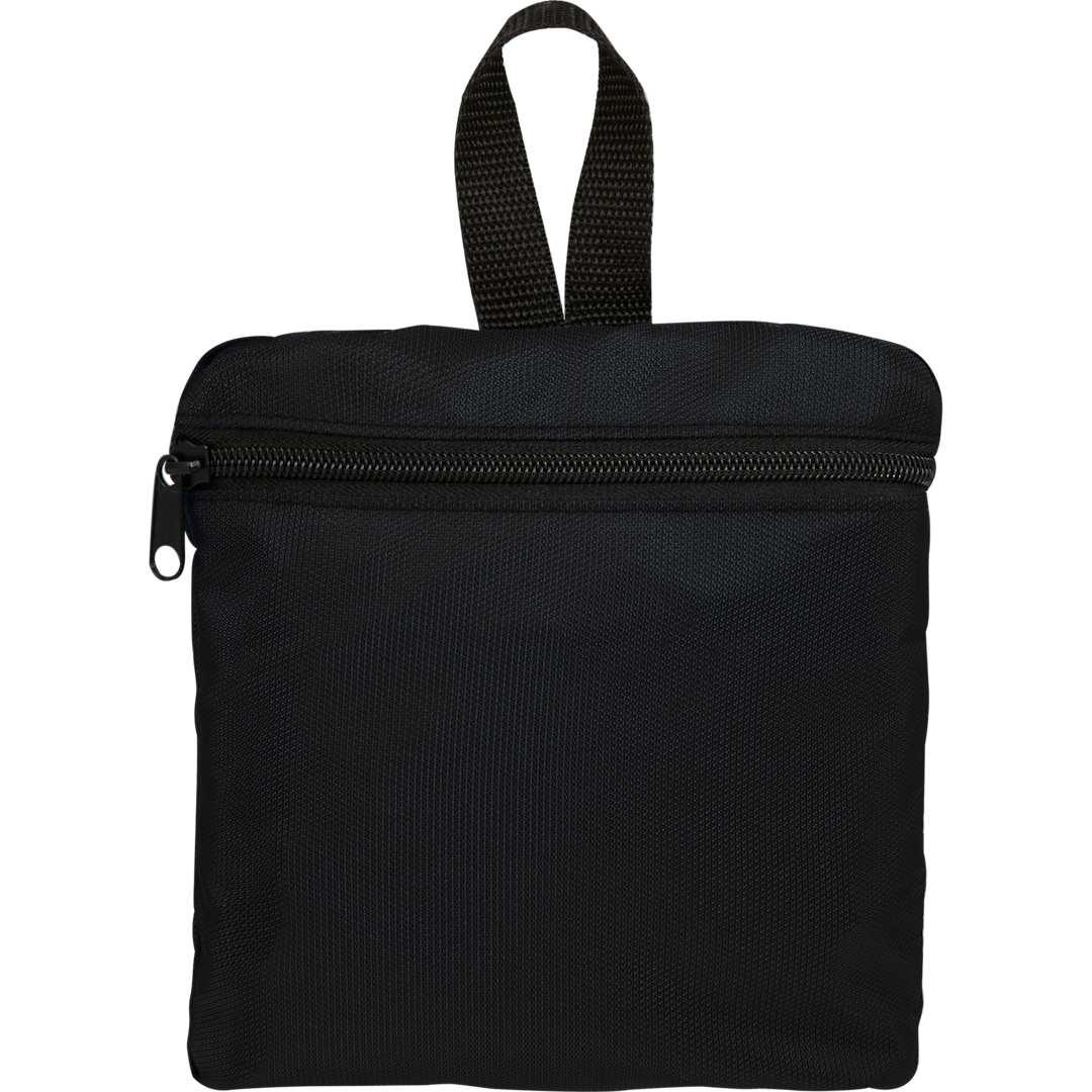 Packable recycled backpack Black front