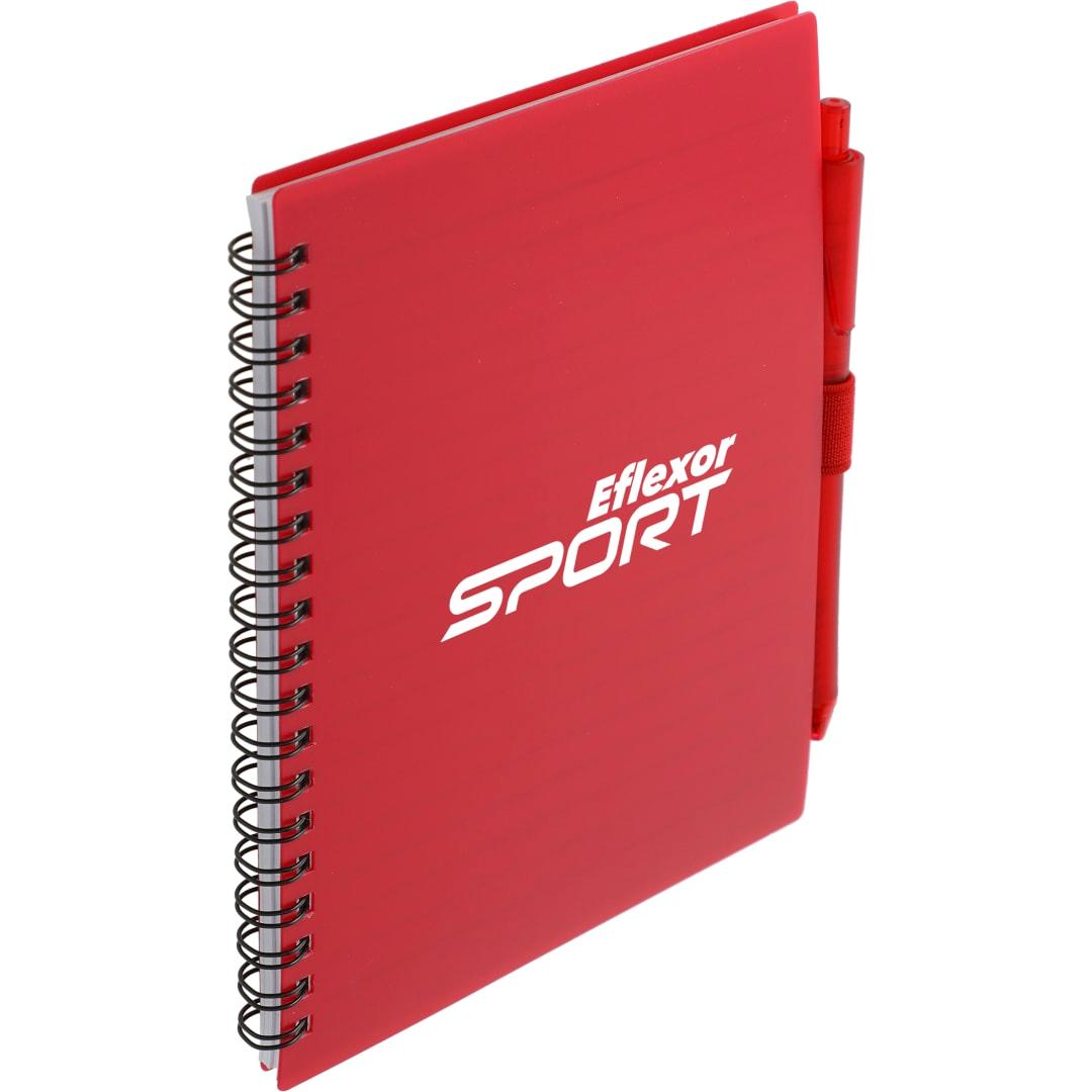 Fsc® recycled 5.5 x 7 spiral notebook w/ rpet pe Black miniatura 29