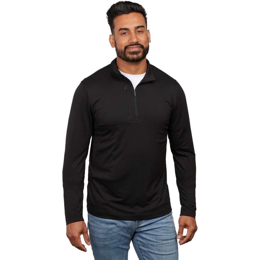 Izu everything performance eco 1/4 zip - mens Navy Blue miniatura 20