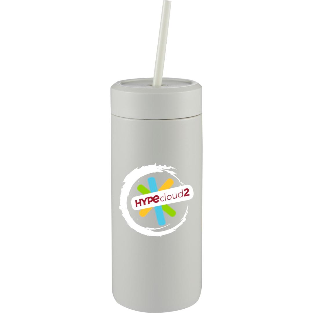 Sol tonal straw tumbler 20oz Grey miniatura 12