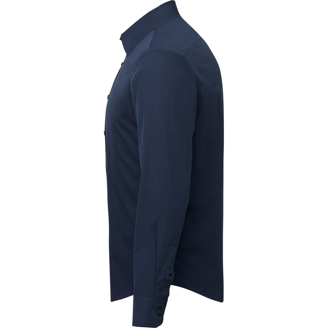 Untuckit castello wf long slv slim fit shirt-mens Navy Blue miniatura 3