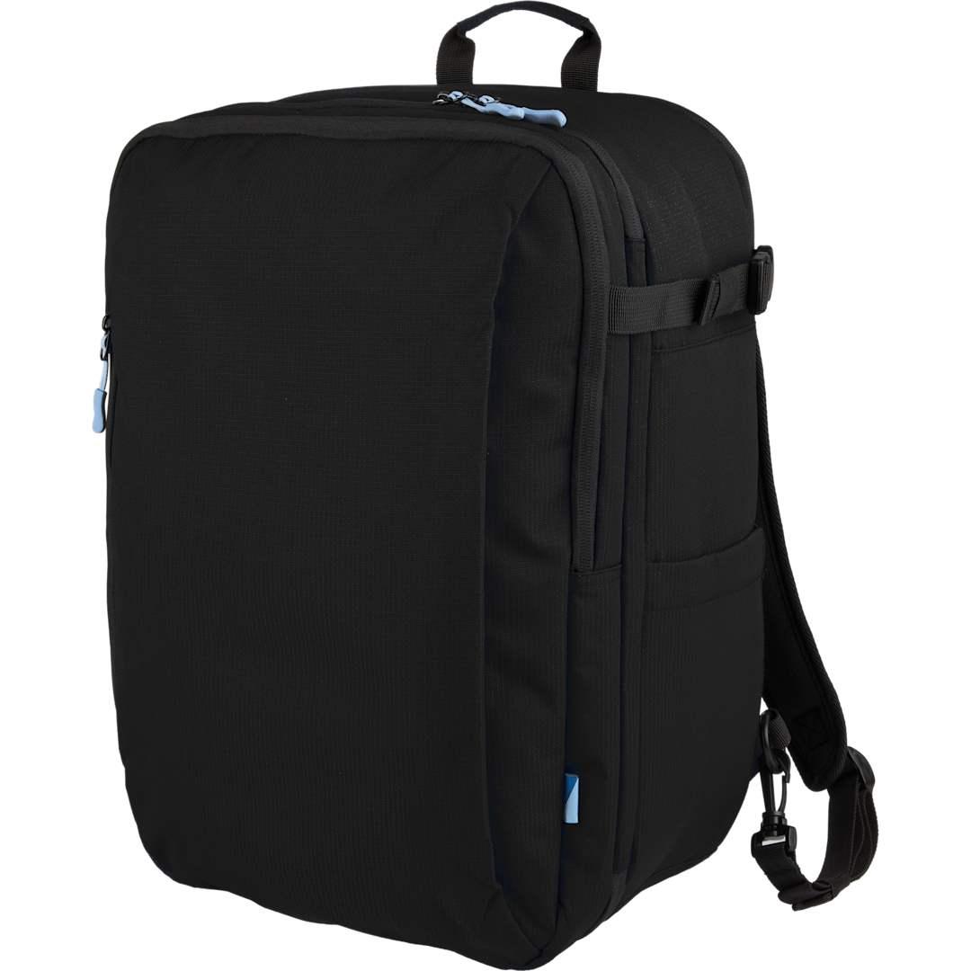 Wander & roam travel backpack Black front