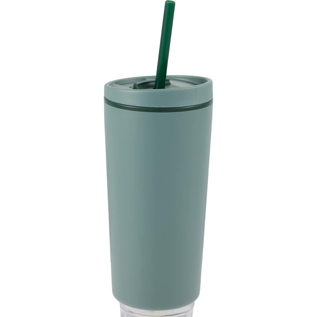 Santino recycled tumbler w/ dual function lid 16oz Black miniatura 42