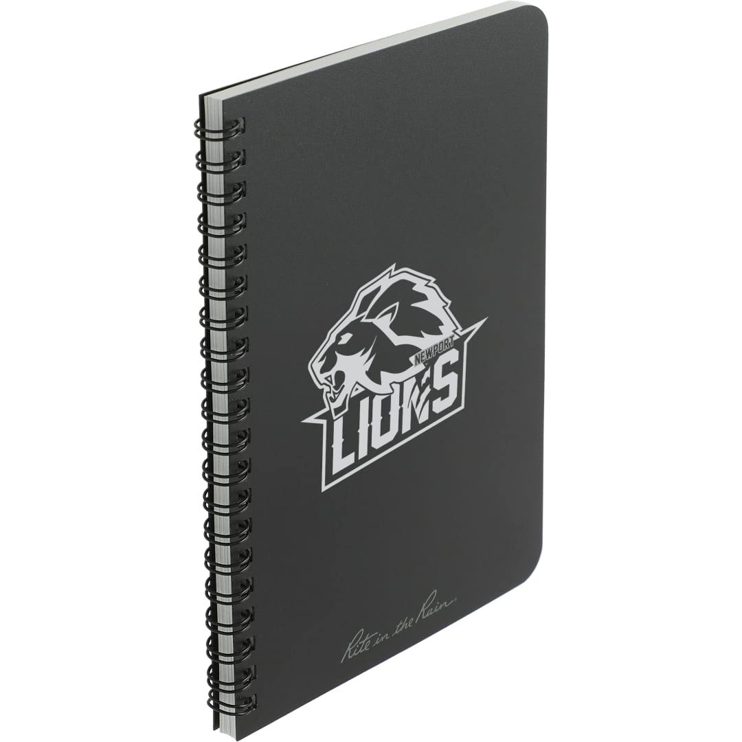 4.6 X 7 rite in the rain side spiral notebook Black miniatura 10