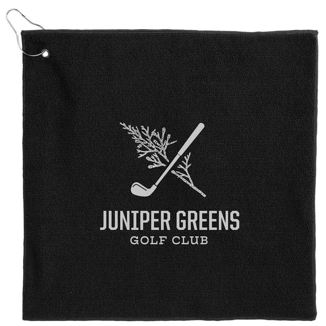 15 X 15 recycled 300g terry polyester towel Black miniatura 3