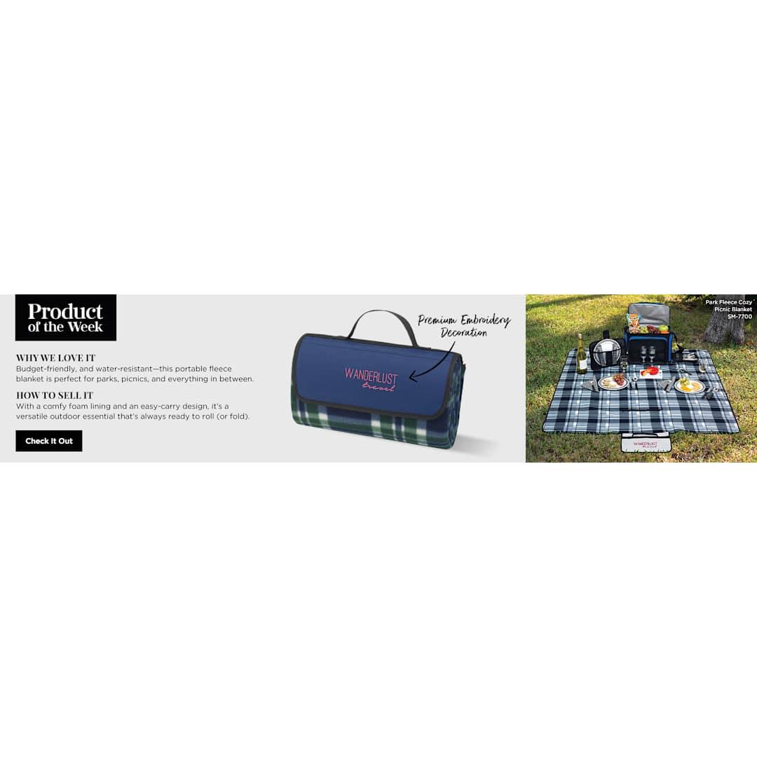 Park fleece blanket Black miniatura 3