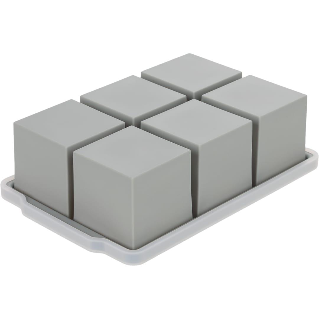 Silicone ice cube tray w/ lid Black miniatura 13