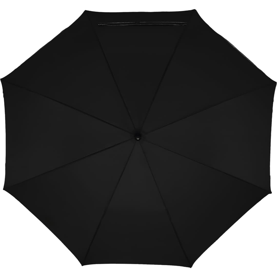 60 Auto open umbrella w/ reflective trim Black thumbnail 9