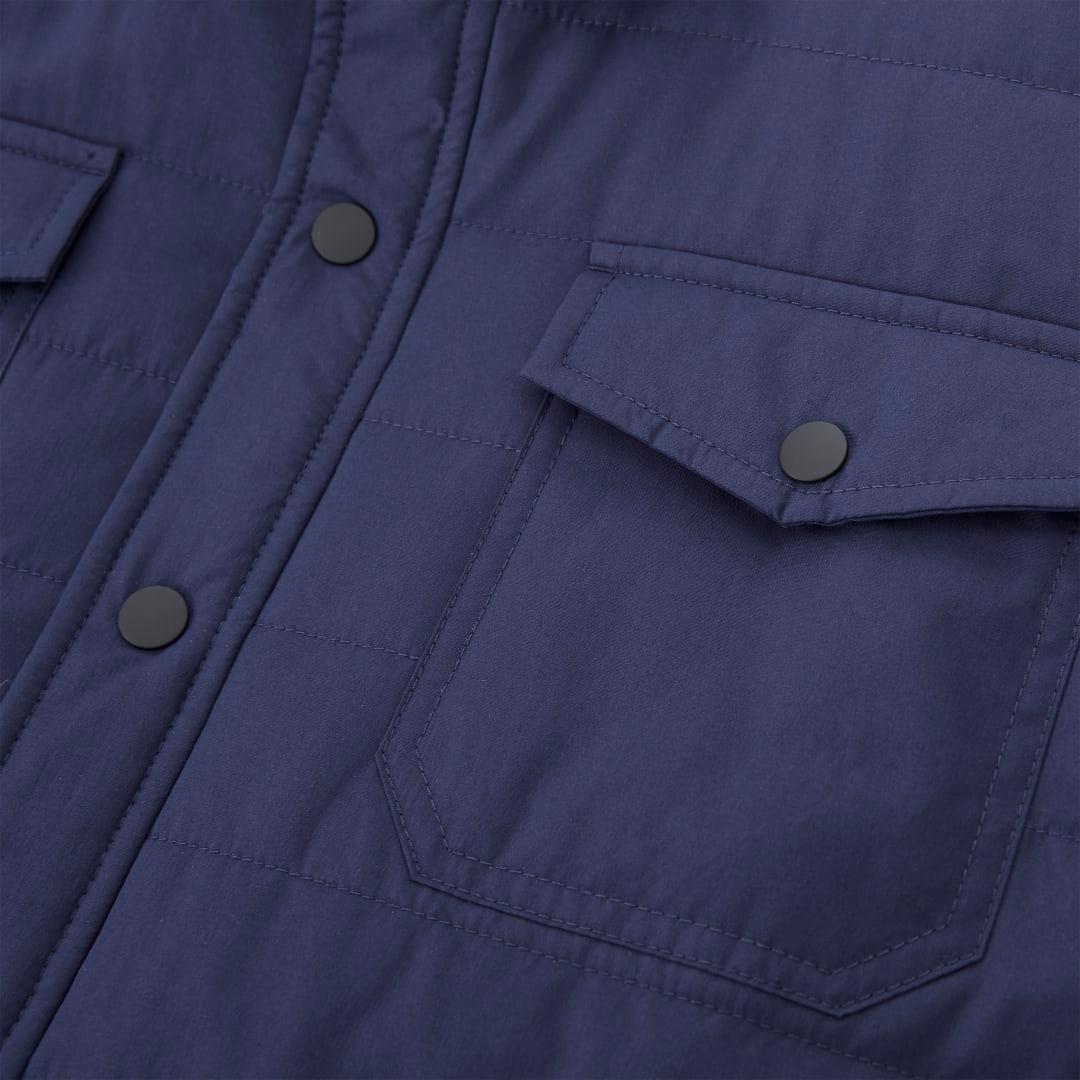 Mens porter eco insulated shacket Navy Blue miniatura 3