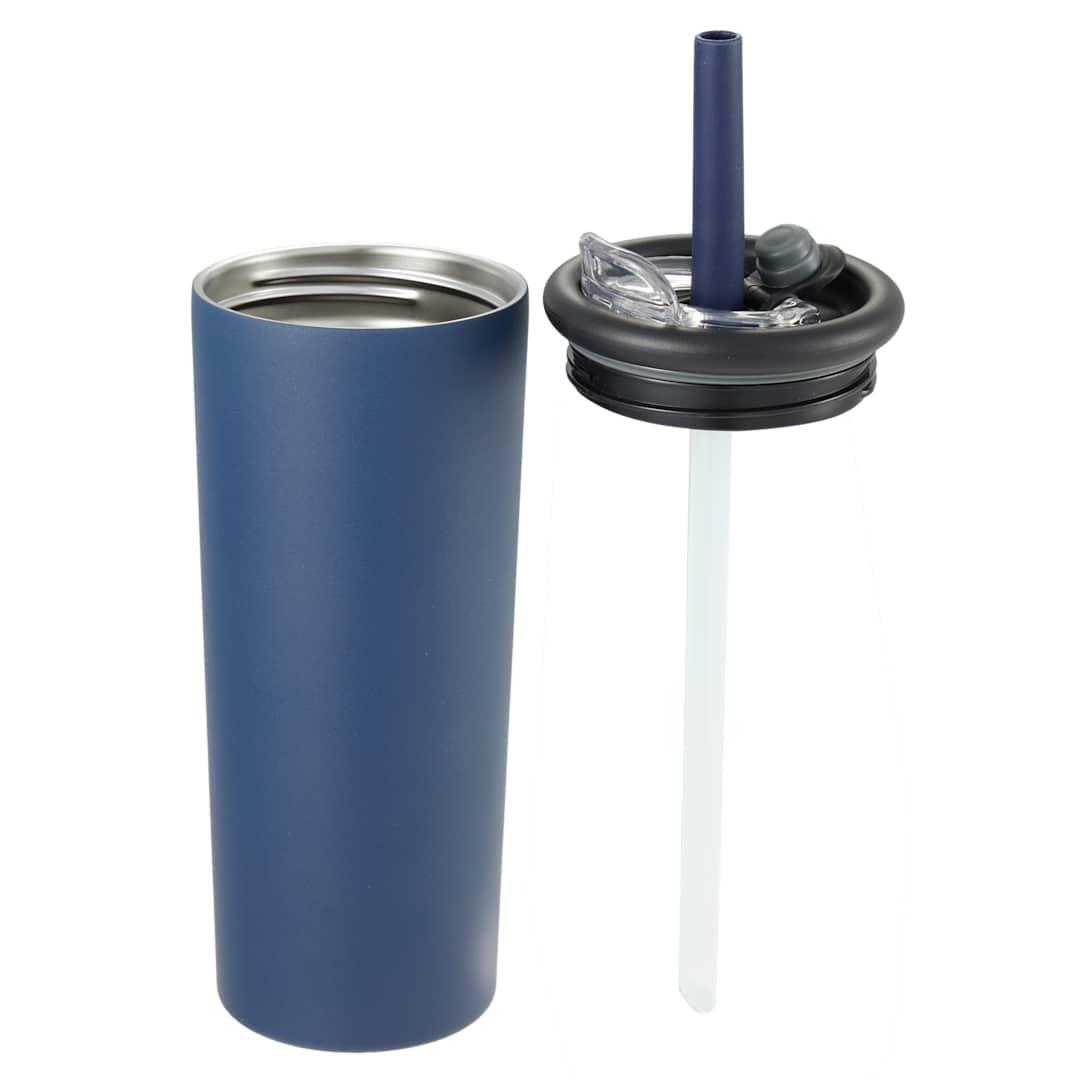 Kyser recycled vacuum tumbler w/ straw 20oz Black miniatura 25