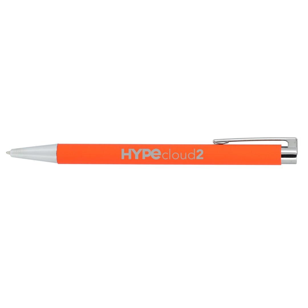 Maxi recycled aluminum soft touch gel pen Black miniatura 23