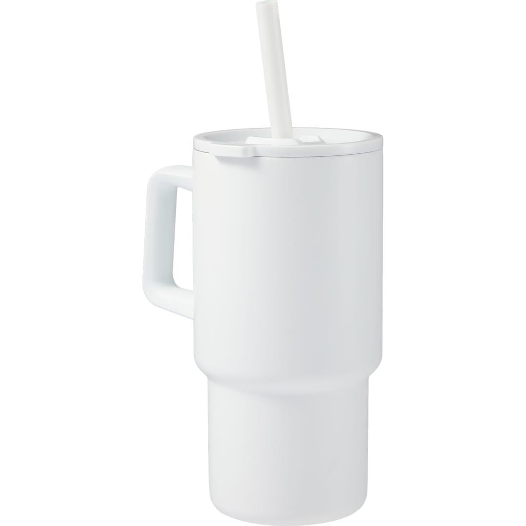 Summit 18oz recycled vacuum insulated mug w/ straw Black miniatura 27