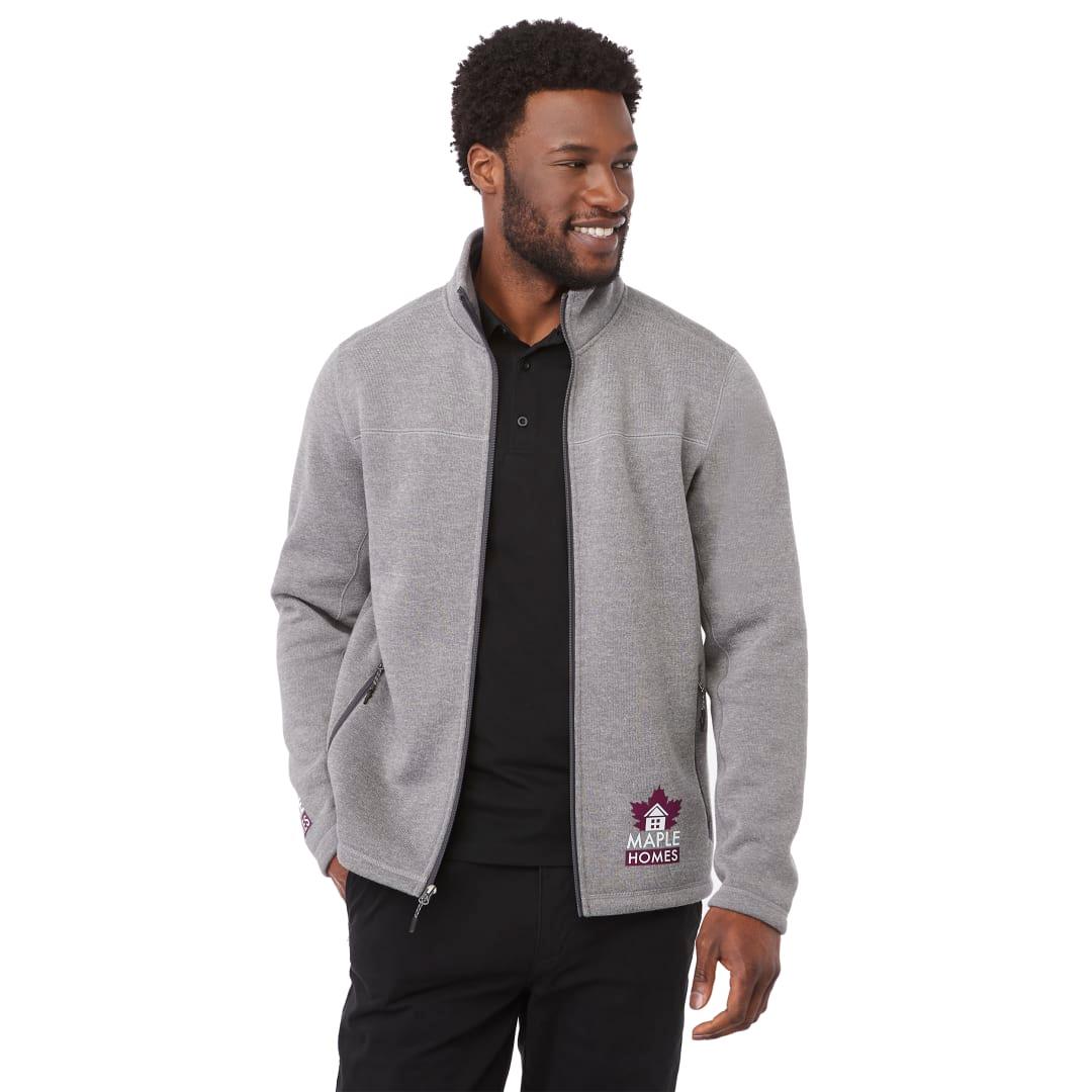 Darnell eco knit full zip - mens Grey miniatura 13