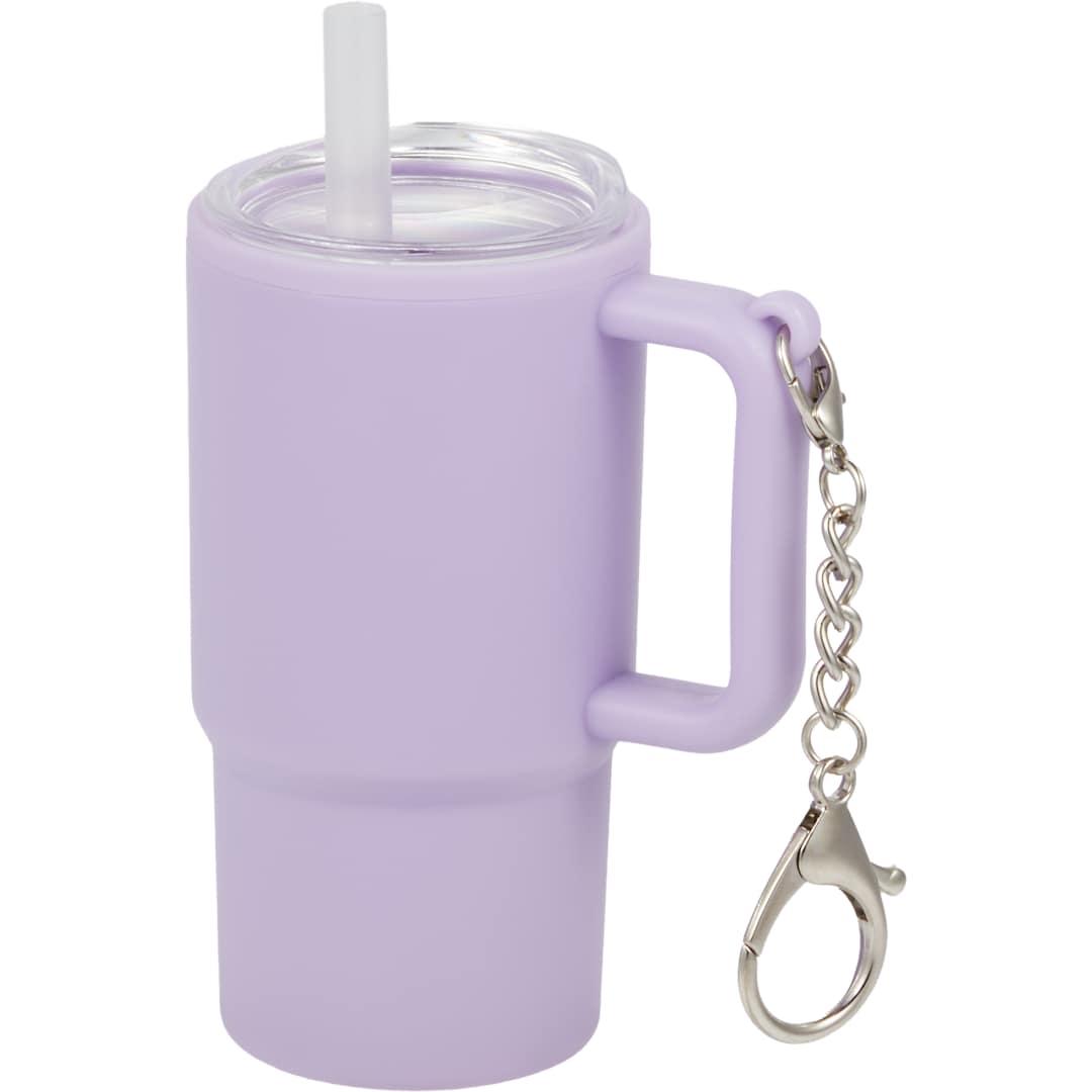 Shot glass tumbler w/ keychain 4oz Black miniatura 43
