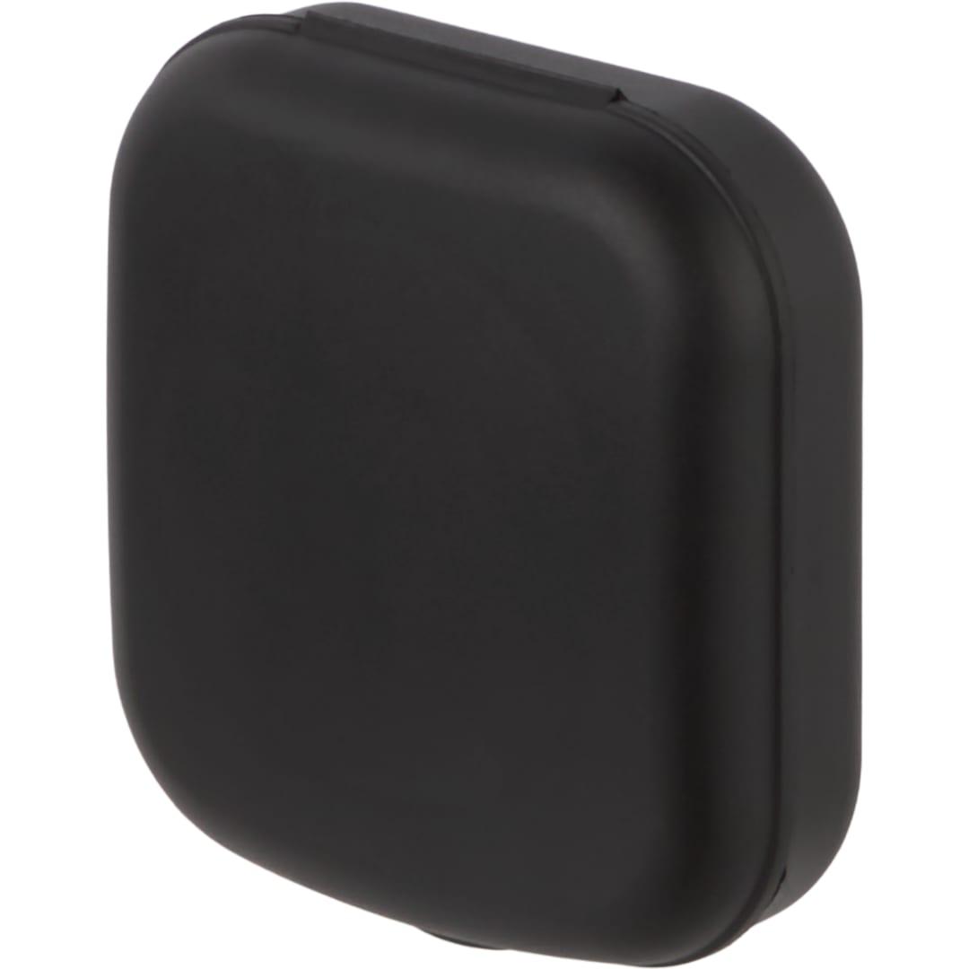 Recycled contact lens travel kit w mirror Black front
