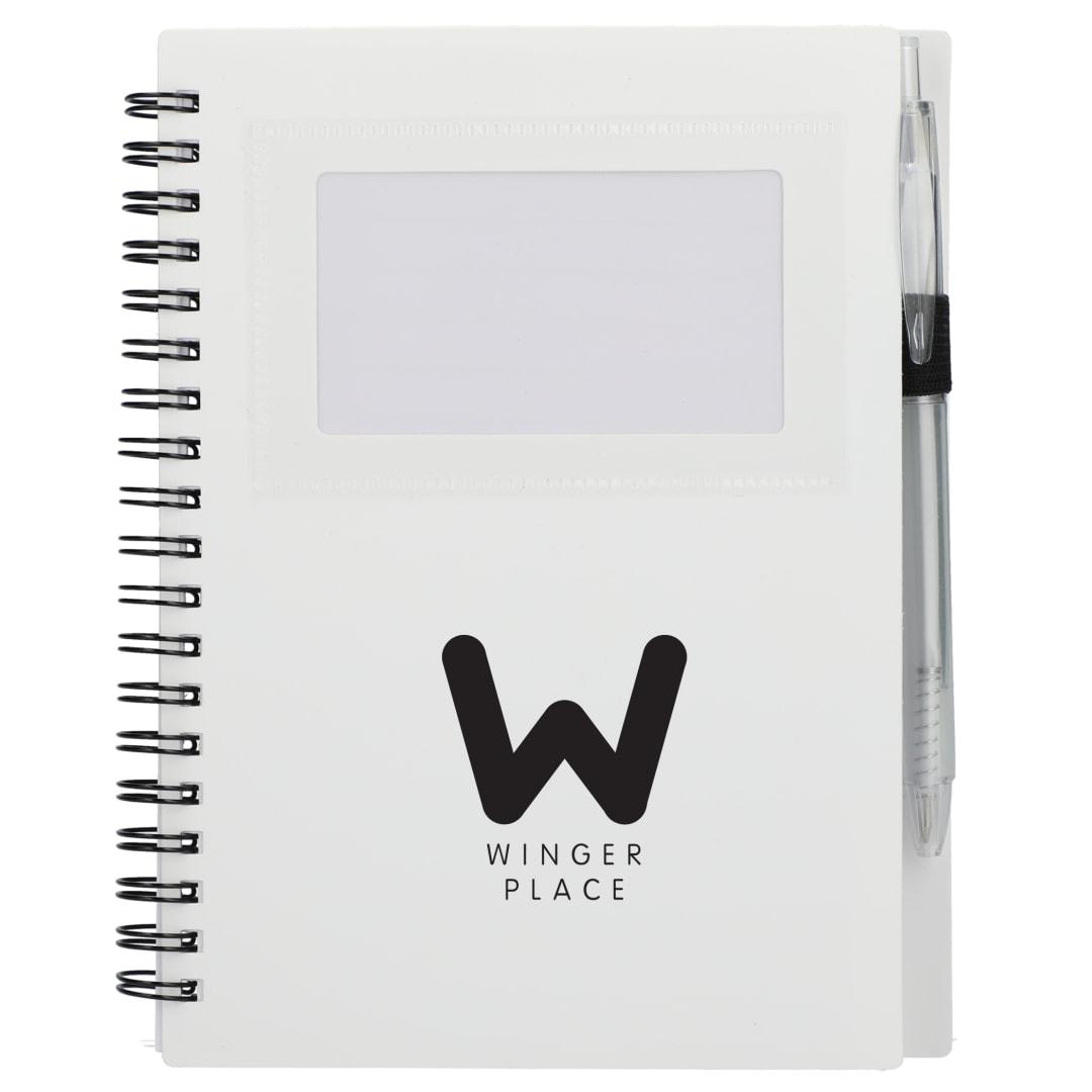 Fsc® recycled 5 x 7 star spiral notebook with pe Black miniatura 35