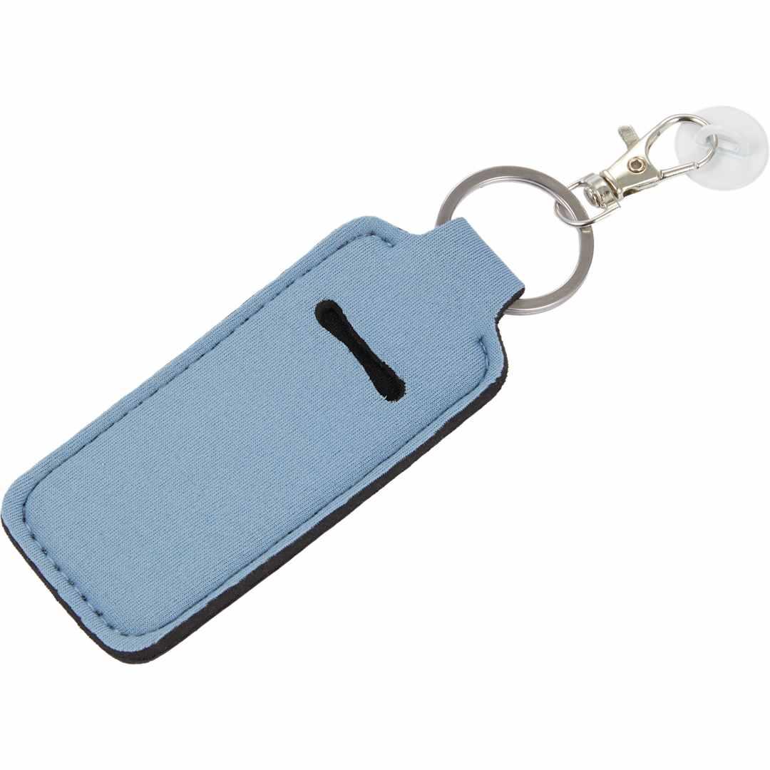 Bottle charm w/ neoprene chapstick holder Black miniatura 20