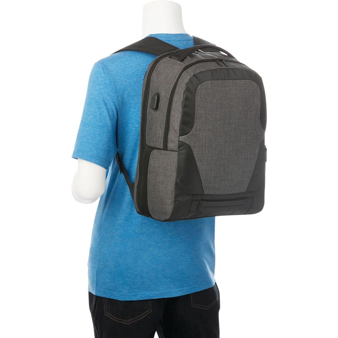 Overland 17 tsa computer backpack w/ usb port Grey miniatura 5