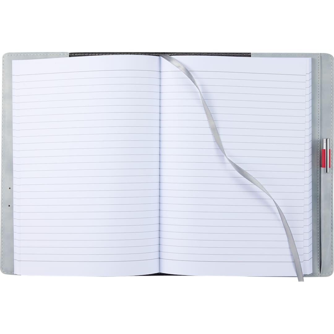7 X 10 fsc® recycled morano refillable journal Black miniatura 11