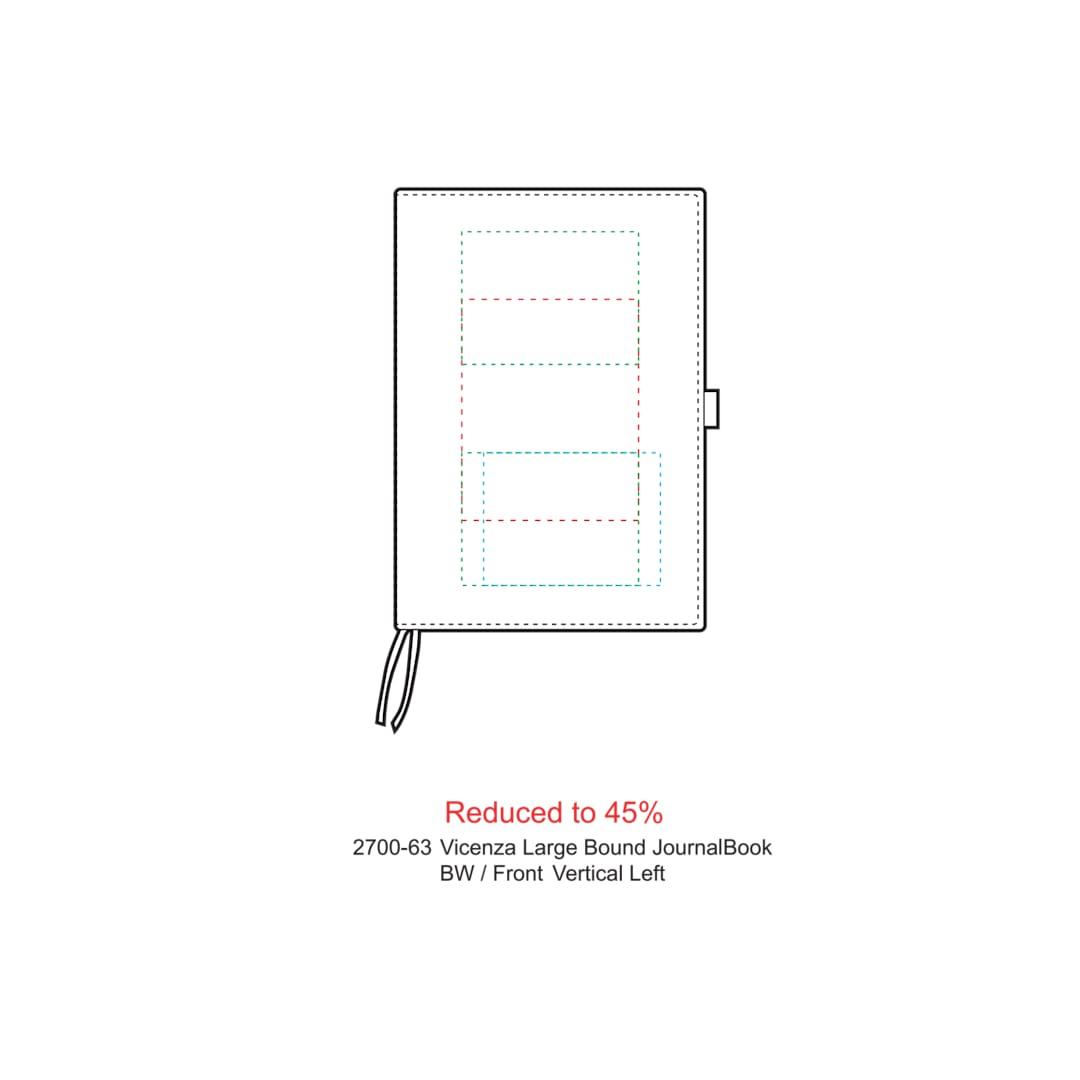 Fsc® mix 7 x 10 vicenza large bound journal Black miniatura 5