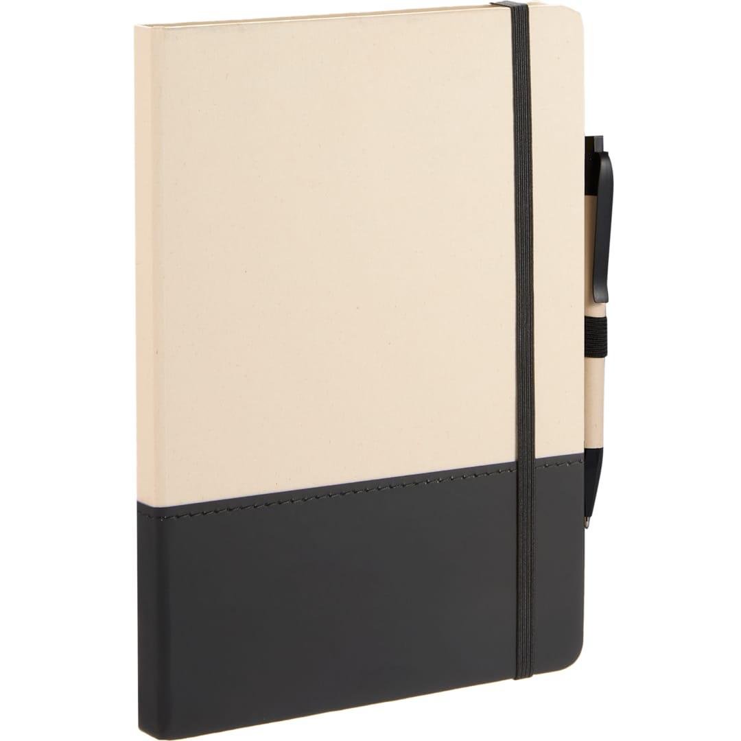5.5 X 8.5 sugarcane paper bound notebook Black front