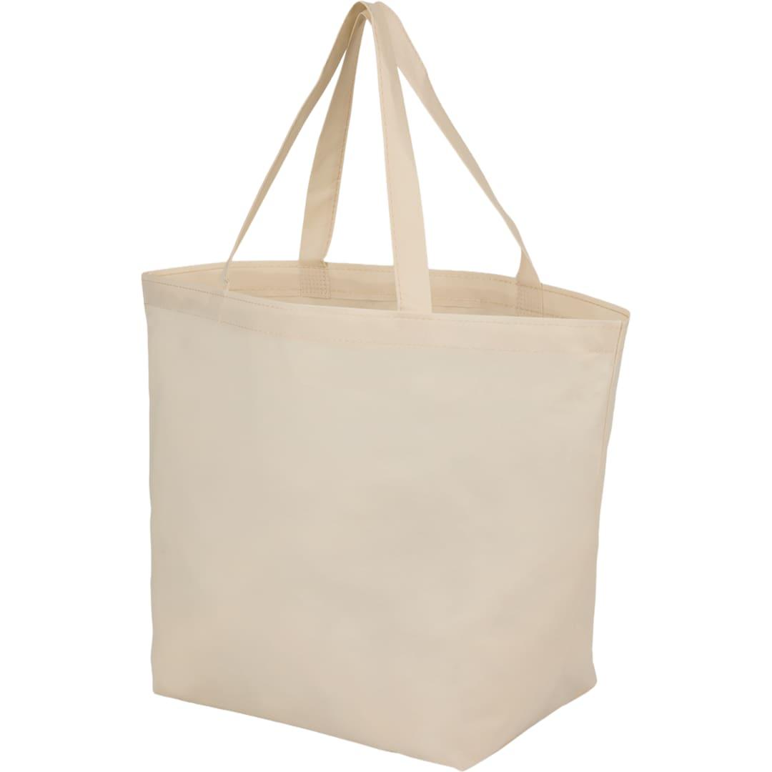 Yaya 100% recycled budget non woven shopper tote Black miniatura 10