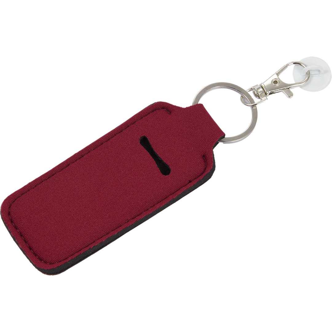 Bottle charm w/ neoprene chapstick holder Black miniatura 29