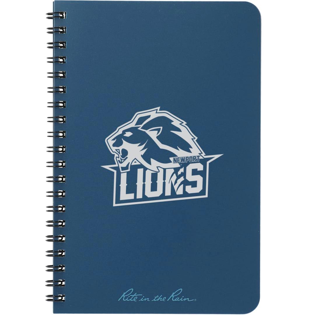4.6 X 7 rite in the rain side spiral notebook Black miniatura 20